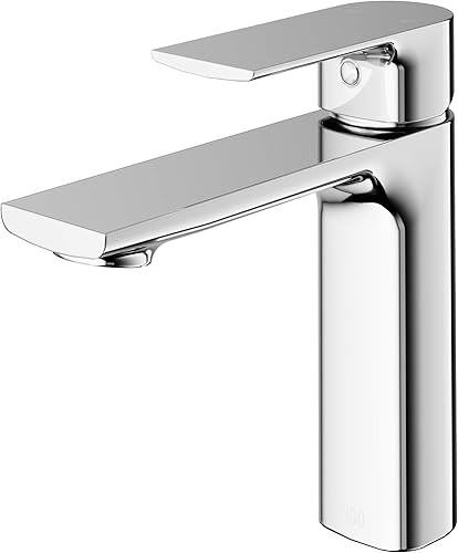 VIGO Davidson VG01043CH - Grifo de baño de un solo orificio de 6 pulgadas de alto, color cromado