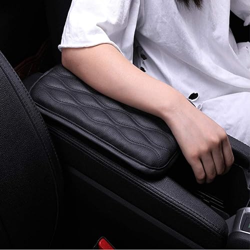 Miniatura 7 de EGBANG Funda para consola central de automóvil, almohadillas para reposabrazos, de piel sintética, funda para reposabrazos de automóvil, protector