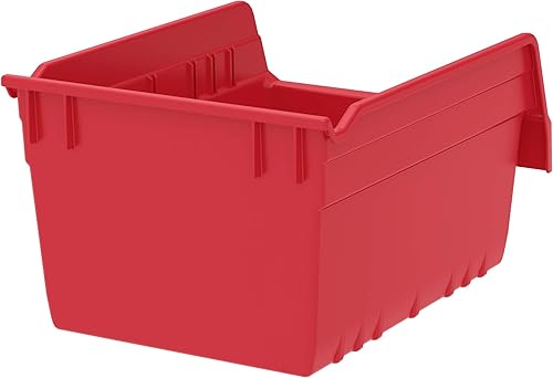 Vista 4 de Akro-Mils 30080 ShelfMax - Caja de almacenamiento de plástico, (12 x 8 x 6 pulgadas), transparente, (paquete de 8)