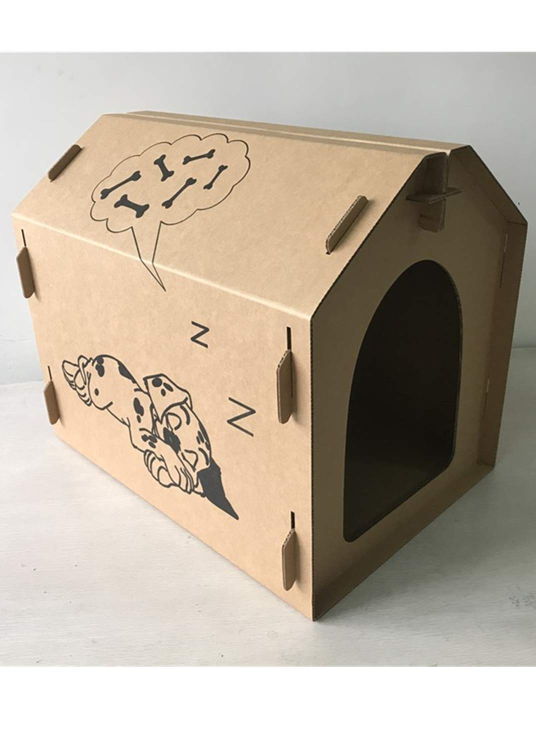 SenyCardboard Dog House Pet House Tower Condo Apartment W28D20H24 Inches