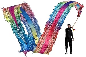 Professional Dragon Poi, 10m Ribbons, Travel Bag Included