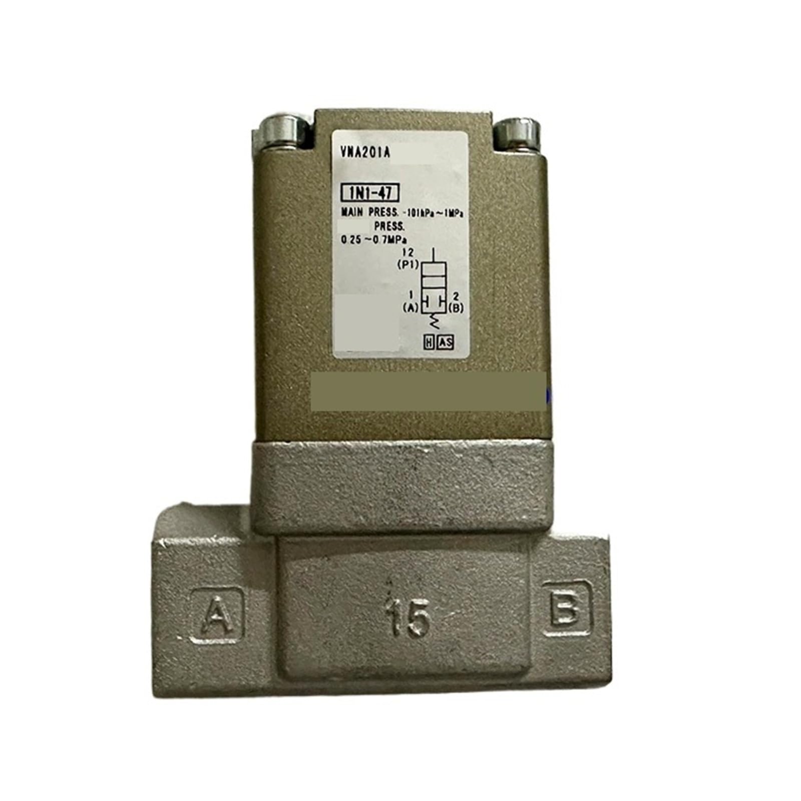 Vanne de commande pneumatique VNA201A-15A-10A évite les baisses de pression air 15A