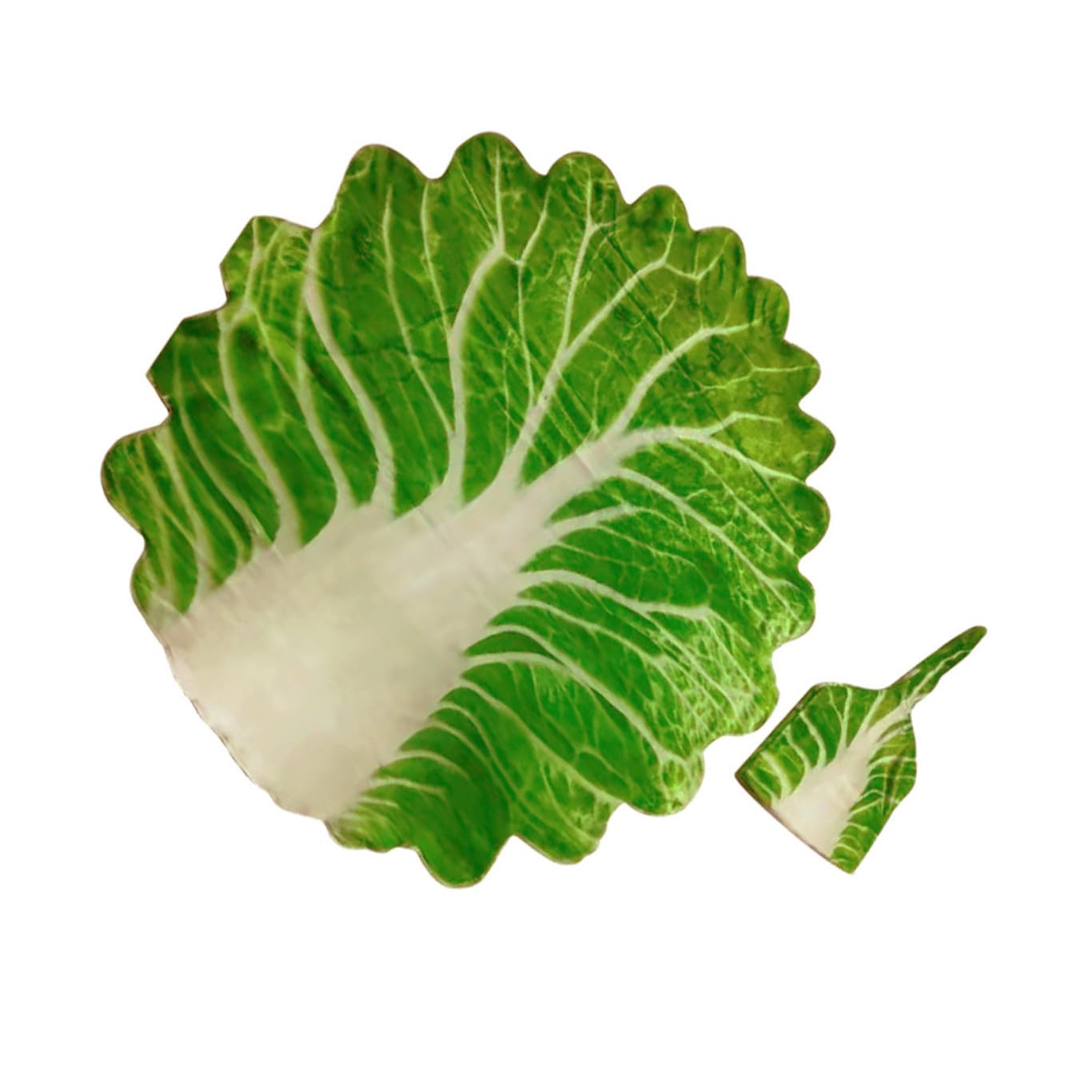 Couverture pour bébé en polyester doux avec chapeau créatif en forme de chou vert UPKOCH