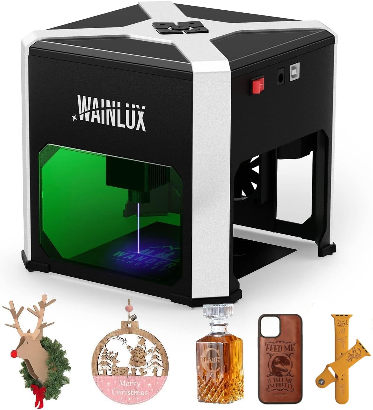 超小型レーザー彫刻機「WAINLUX K6 」彫刻機 刻印機 レーザーカッター Amazon.co.jp: レーザー彫刻機 WAINLUX K6 Pro、3000mW レーザー彫刻機