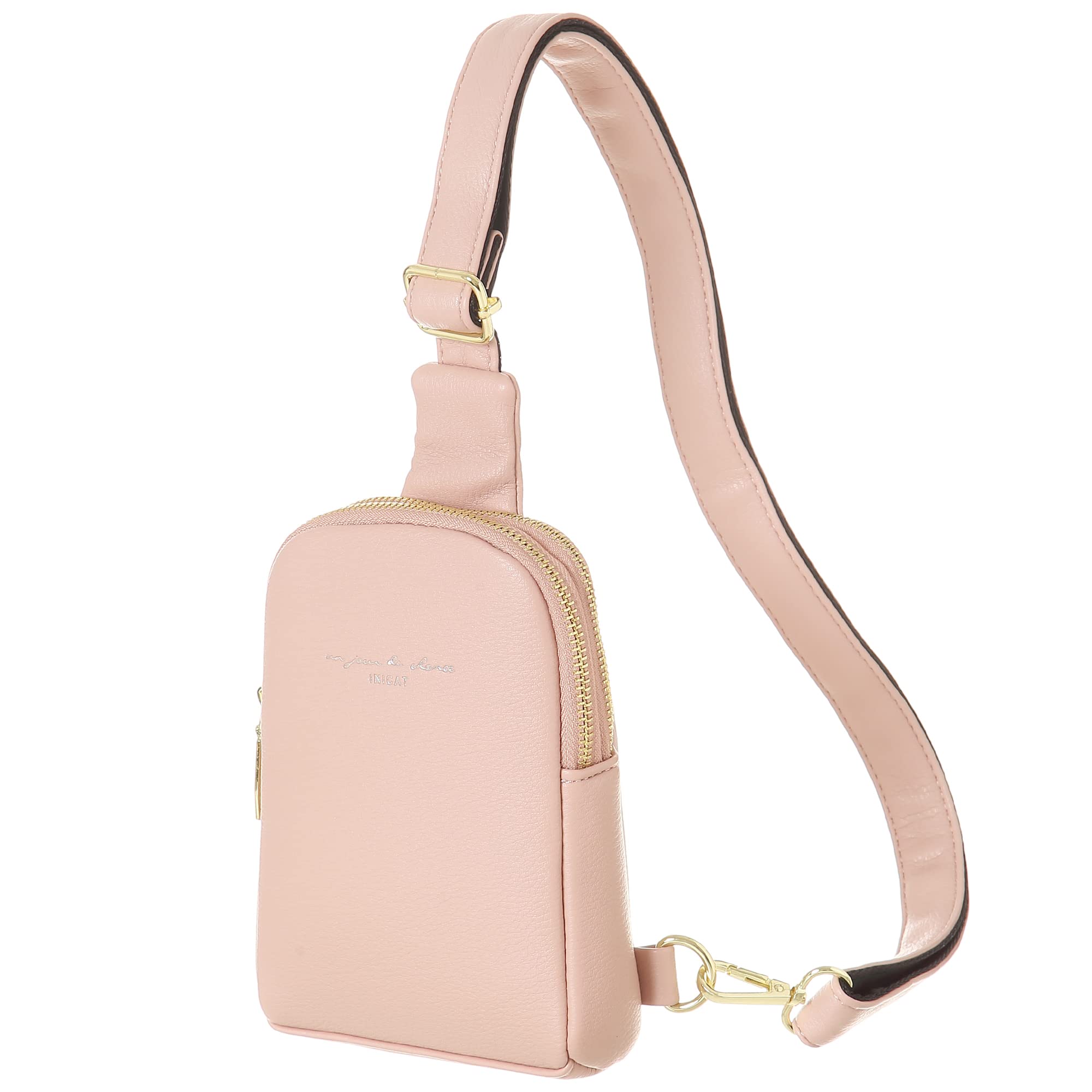 AOCINA INICAT Small Sling Bag Crossbody Vegan Leather Fanny Packs for Women Fashionable Chest Bag for Travel