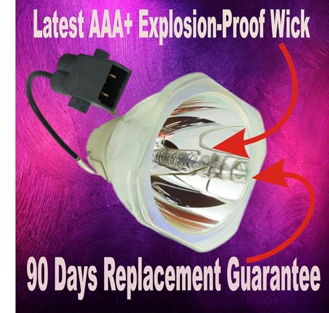 RSAV Projector Lamp for Epson ELPLP96 / EB-S41, EB-U05, EB-U42, EB-W05, EB-W39, EB-W41, EB-W42, Bare Lamp/Bulb only view 2