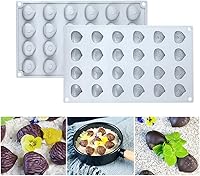 Vista 2 de mostsom Molde de chocolate mini castaño, moldes de silicona, jalea pequeña, pasteles, dulces, moldes de fondant (castaña K)