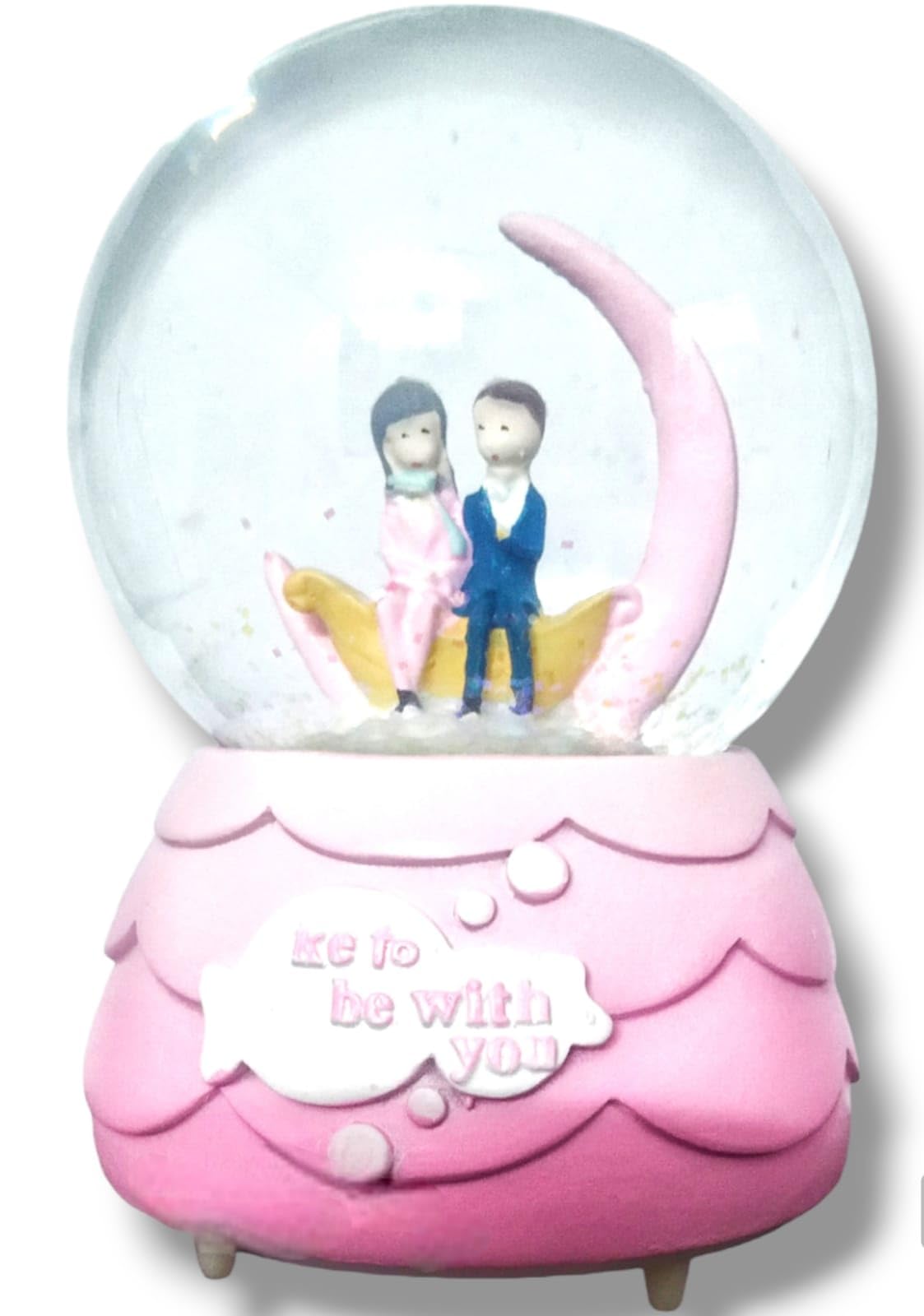 Buy CARU CRAFT Music and Changing Light Love Couple Snow Crystal