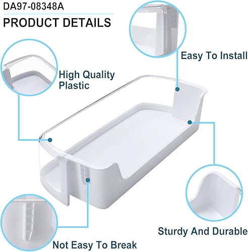 Miniatura 3 de Sikawai Paquete de 2 piezas de repuesto DA97-08348A para estante de puerta de refrigerador, para Sam-sung RS265TDRS RS25H5111SR, se adapta a