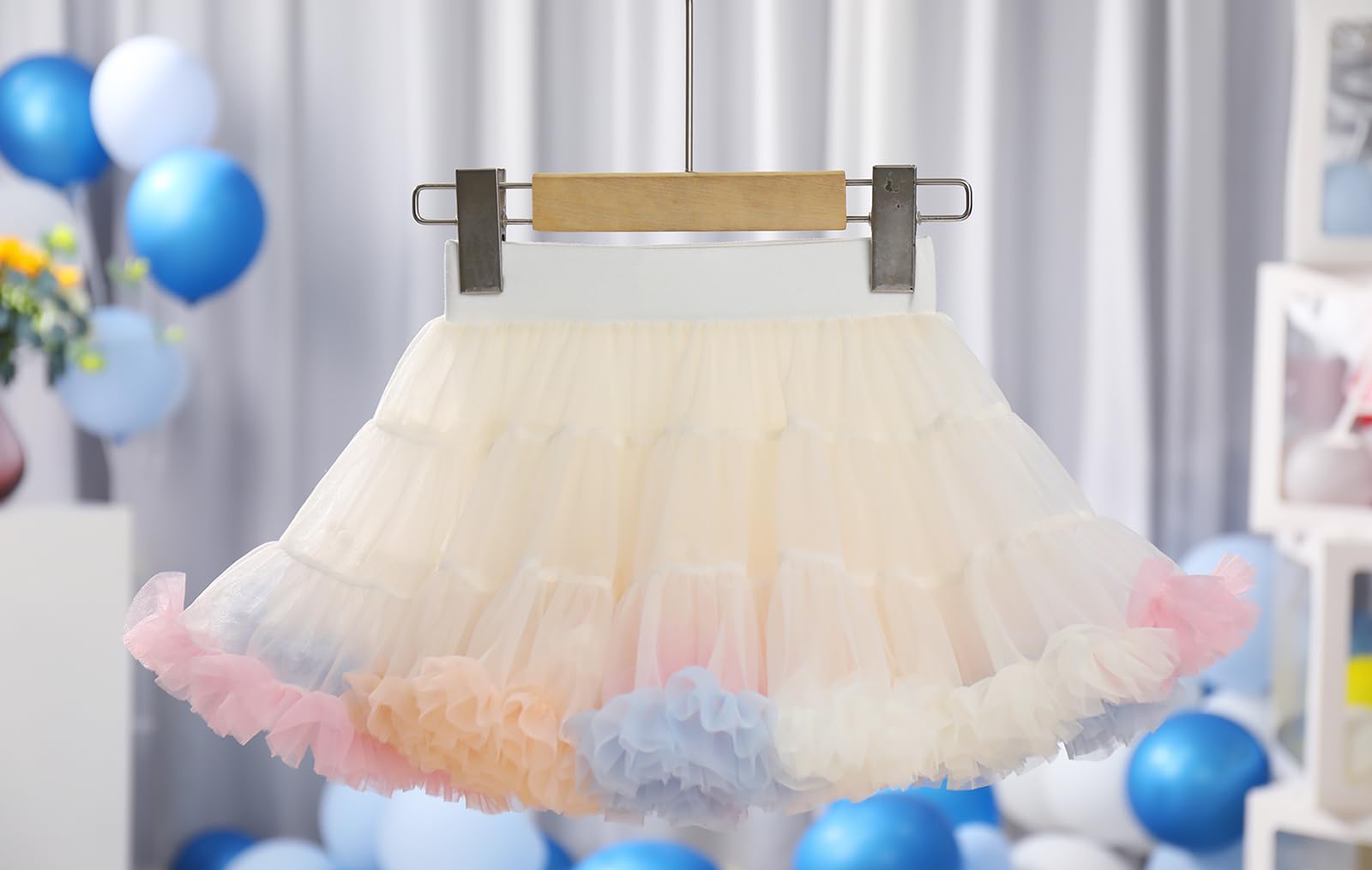 Falda de tutú para niñas, falda tutú de princesa, mullida, suave, de tul, ballet, fiesta de cumpleaños, falda de media falda para bailar