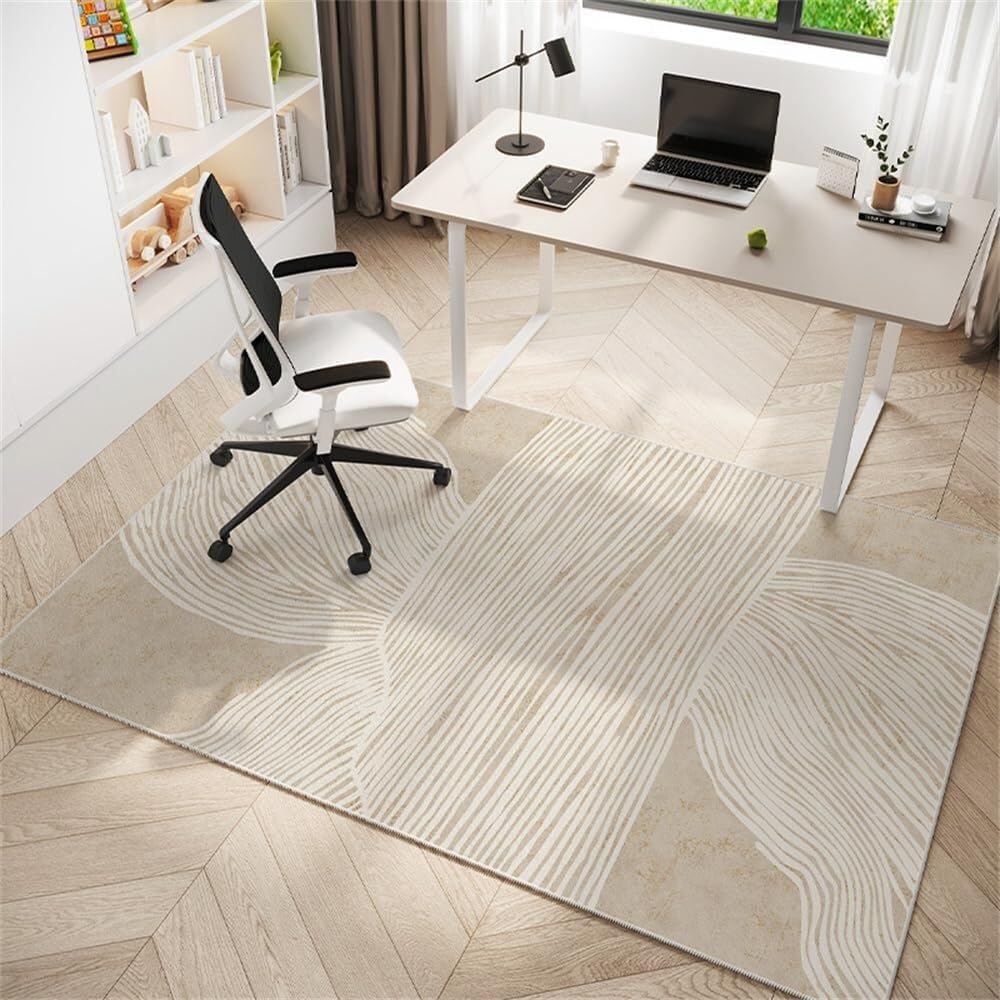 Multifunctional Wooden Floor Protector For Computer Gaming Chairs(Abstract,80x120cm)
