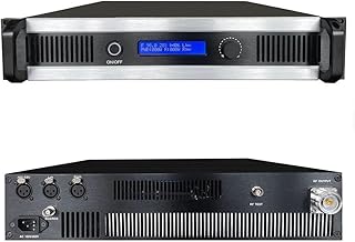 1500W FM Broadcast Transmitter for Church, Professional High Power Long Range FM Radio Transmitter for Broadcasting Equipment for Radio Station