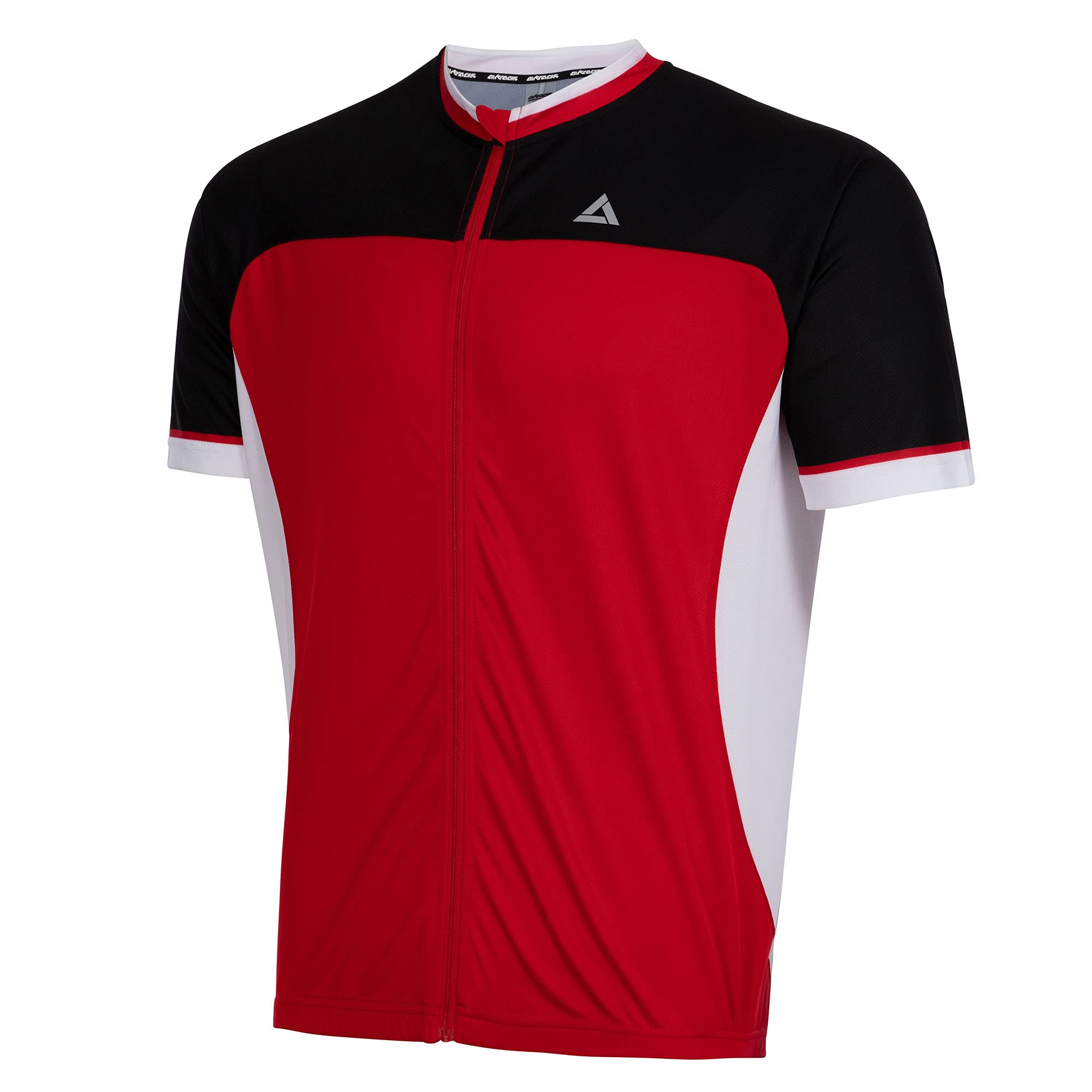 Airtracks Herren Fahrradtrikot Kurzarm Pro T II - Radtrikot - Jersey - Fahrradshirt Kurzarm - Radshirt - Bikeshirt MTB - Atmungsaktiv - UV Schutz - Schnelltrocknend- Reißverschluss Durchgehend