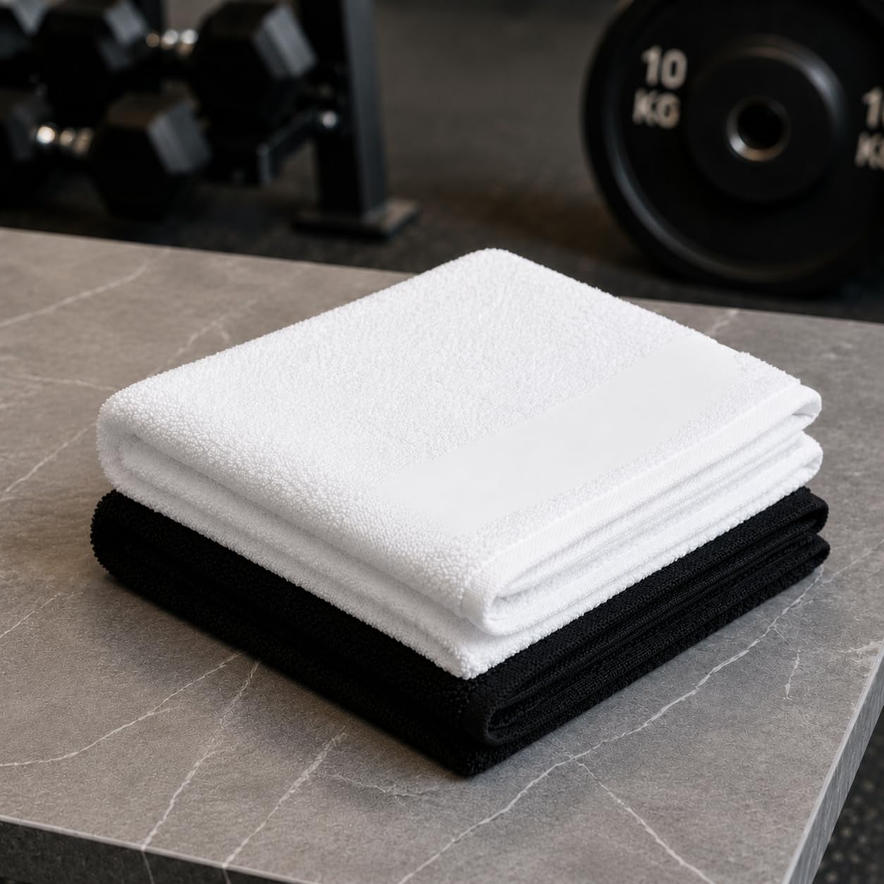 Premium Gym Towel | Ultra Soft & Highly Absorbent Workout Towel | Quick Dry, Lightweight & Durable | Sweat Absorbing Fitness Towel for Gym, Yoga, Running, Sports, Travel & Daily Use (Pack of 2)-image-34