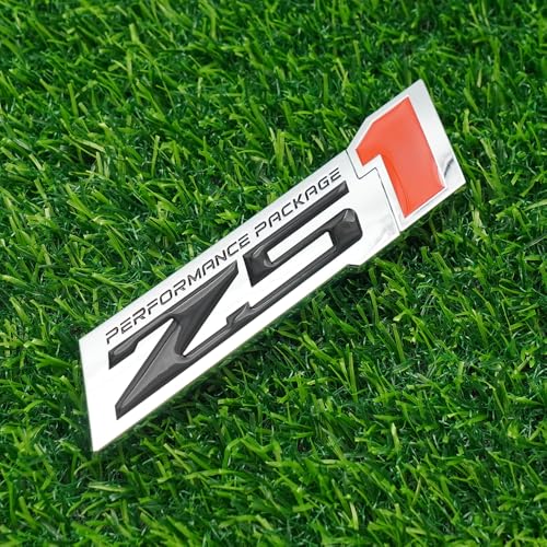 Image of Hood Door Tailgate Engine Bumper Badge 3D Nameplate Emblem Logo Replacement for Z51 Performance Package 1Pc (Chrome Black Red)