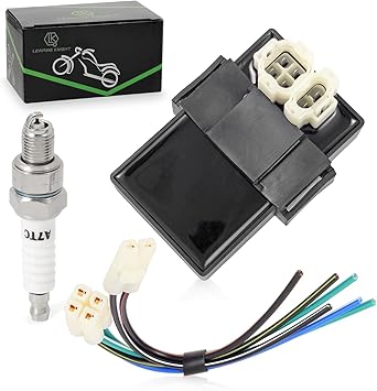 6 Pin DC CDI Box with Cable Wire Adapter Connector Plug for GY6 50cc 125cc 150cc 4 Stroke Scooter Moped Taotao ATV Quad Go Kart Bike