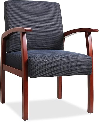 Lorell Silla de invitados de lujo, color cerezaazul medianoche