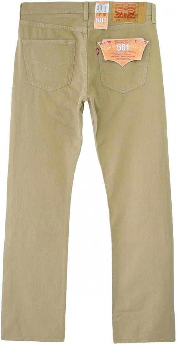 Levi's Uomo Jeans 501 Taglia 324 Beige : Amazon.it: Abbigliamento