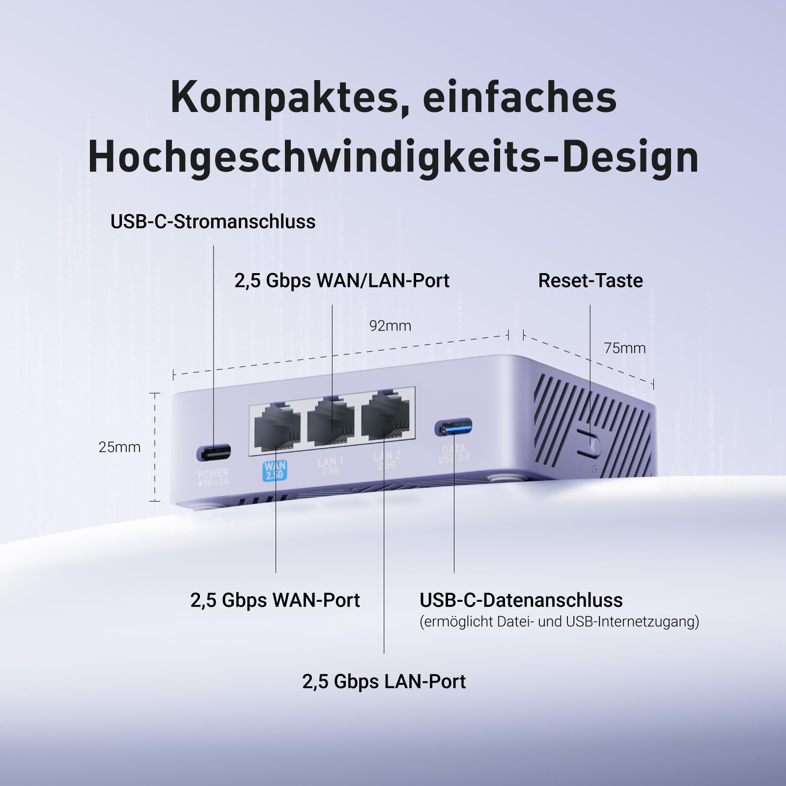 GL.iNet MT5000 (Brume 3) High-Speed Wired VPN Security Gateway for Home Office and Remote Work – Up to 1100 Mbps, 3× 2.5G Multi-WAN, dpi Security, VPN Obfuscation, OpenWrt, NO Wi-Fi