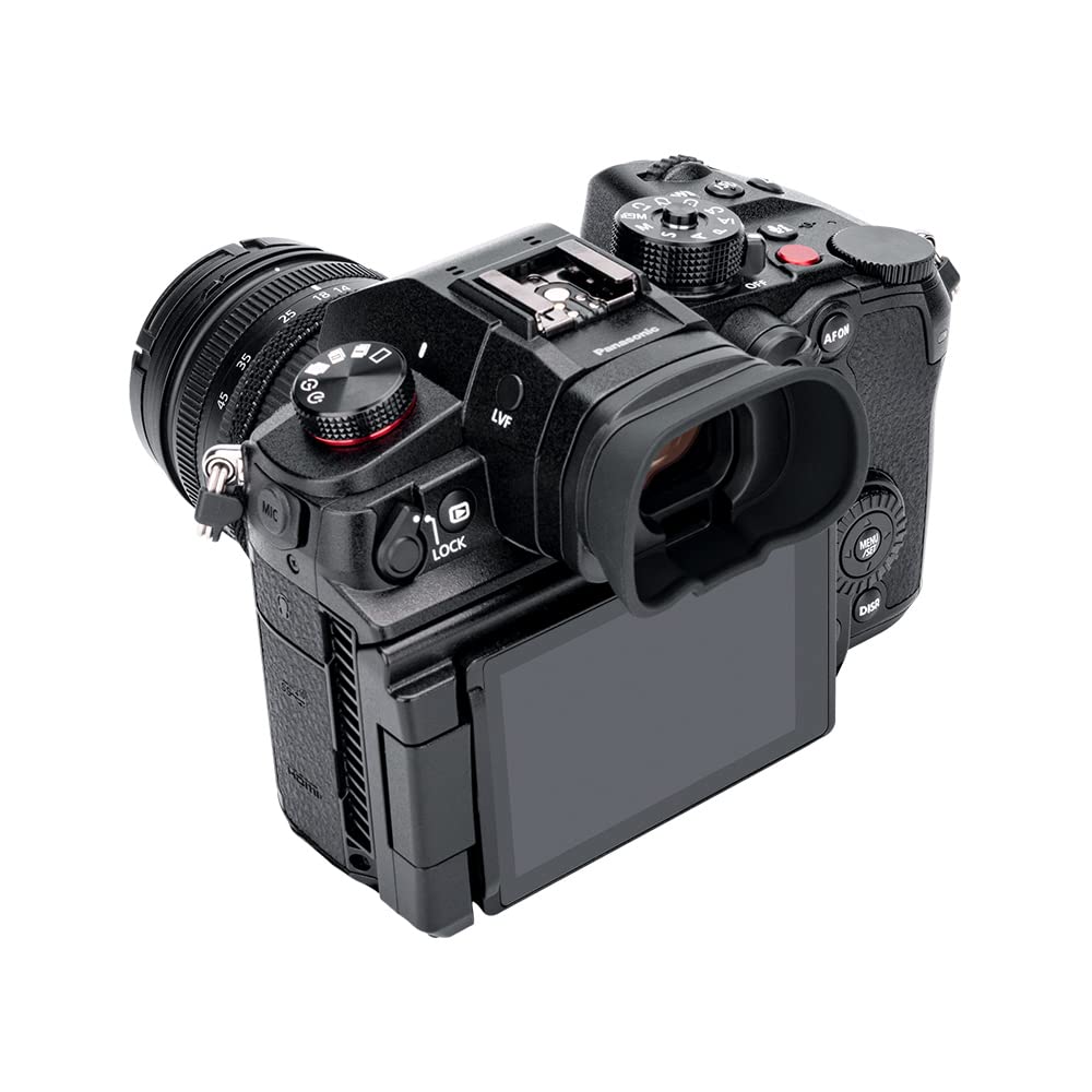 KIWIFOTOS Oculaire d'extension pour Pana. LUMIX DC-GH6 GH5S GH5 | Remplace 4YE1A561Z|Silicone souple|ABS durable|Bloque lumières parasites & studio|Protège chocs & rayures