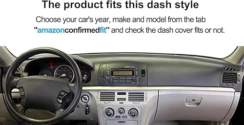 Miniatura 2 de Cubierta de salpicadero personalizada para Hyundai Sonata 2006 2007 2008, protector de alfombra (negro) F168