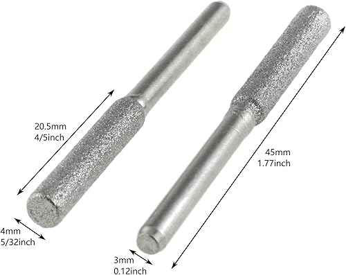 Miniatura 2 de Afilador de motosierra de 532 pulgadas (0.157 in) Afilador de brocas de motosierra de piedra de molienda herramienta de afilado de sierra de cadena