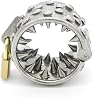 Cock Cage Stainless Steel Kali's Teeth 4 Rows Ring Male Chastity Device for Male Penis Exercise,Male Chastity Belt Chastity Cage Restraint Men Bondage Fetish