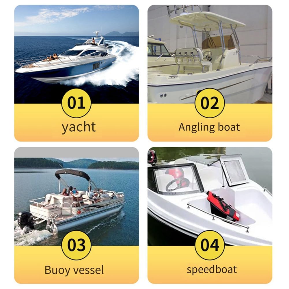 Edelstahl-Schiff Lenkrad für Marine Boot Yacht mit Steuerung für Kabelhelm 316 Edelstahl Steuerrad