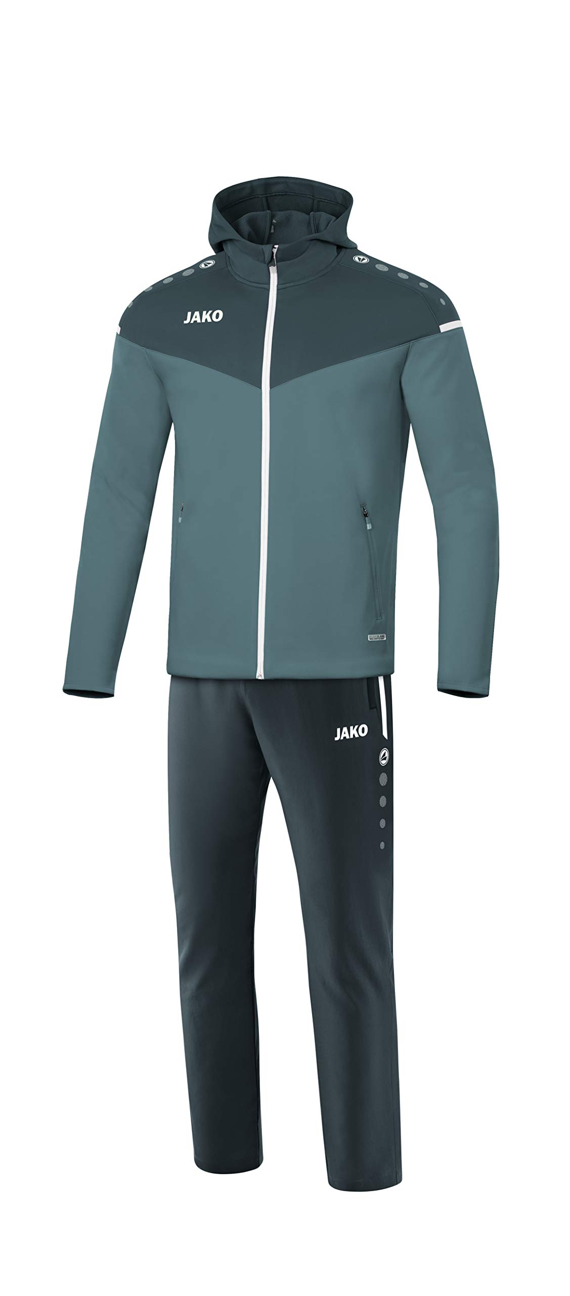 JAKO Champ 2.0 M9620 Men's Tracksuit with Hood Stone Grey/Anthracite Light S