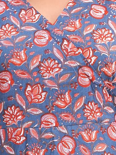 Image of feranoid Women Cotton Angrakha Kurti