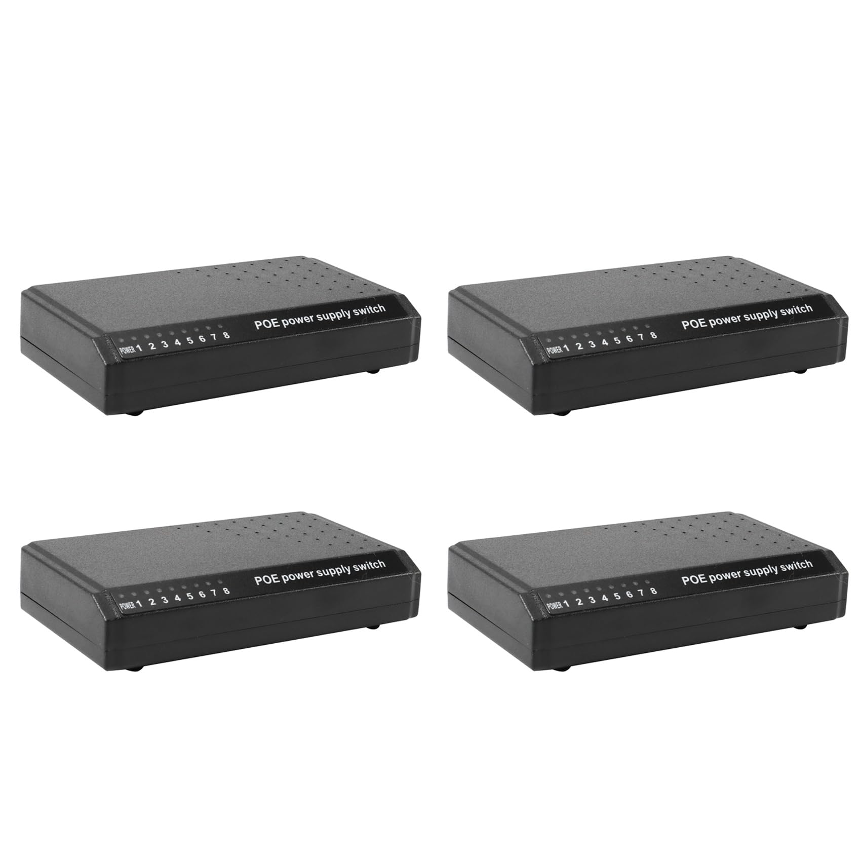 4X 8 Porte 6 + 2 Poe Switch Injector Power al RJ45 Ethernet Adattatore di Alimentazione Famiglia di Rete 10 / 100M per Telecamere