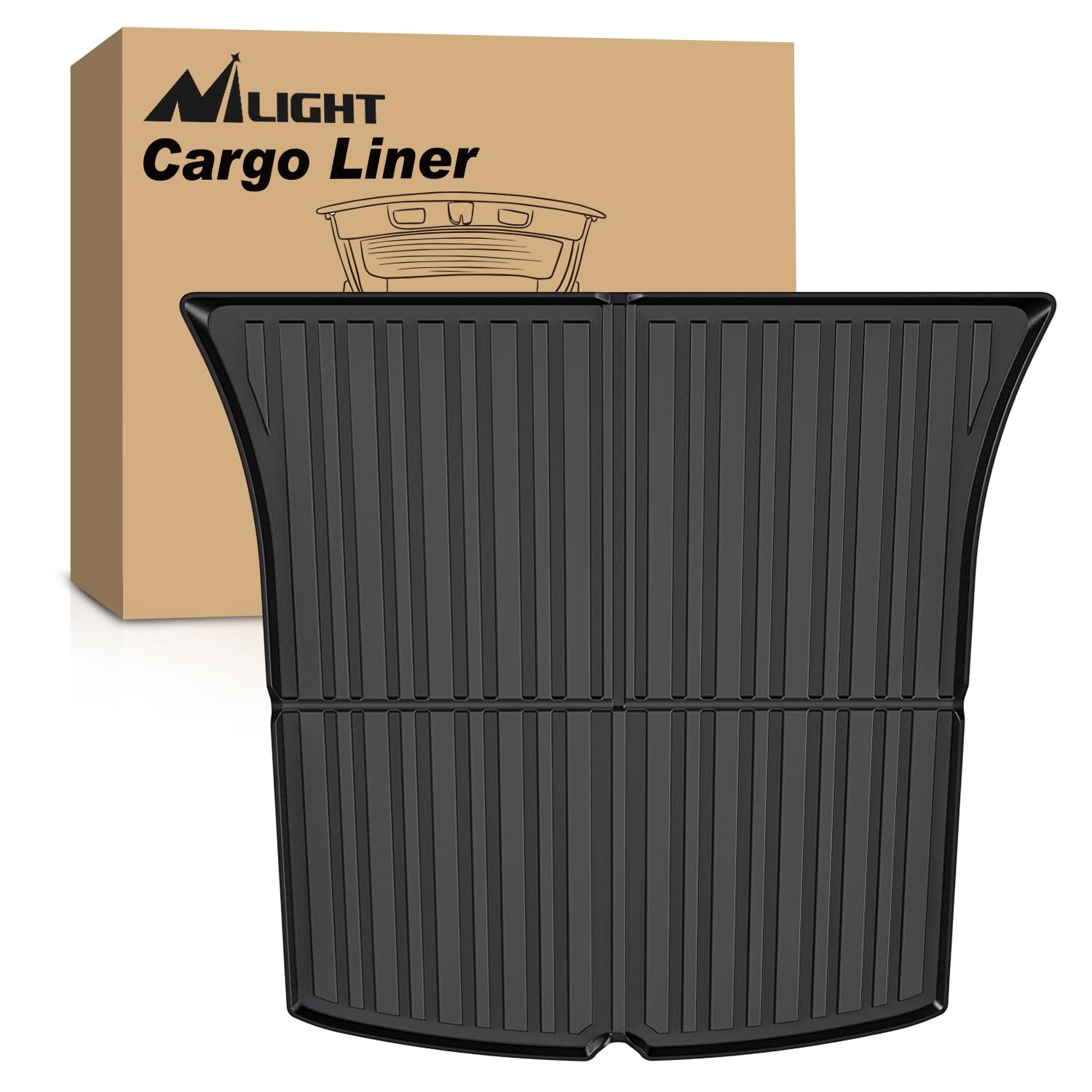 NilightCargo Mats for Tesla Model Y 5 Seat 2020 2021 2022 2023 2024,All Weather Protection Heavy Duty Cargo Liners