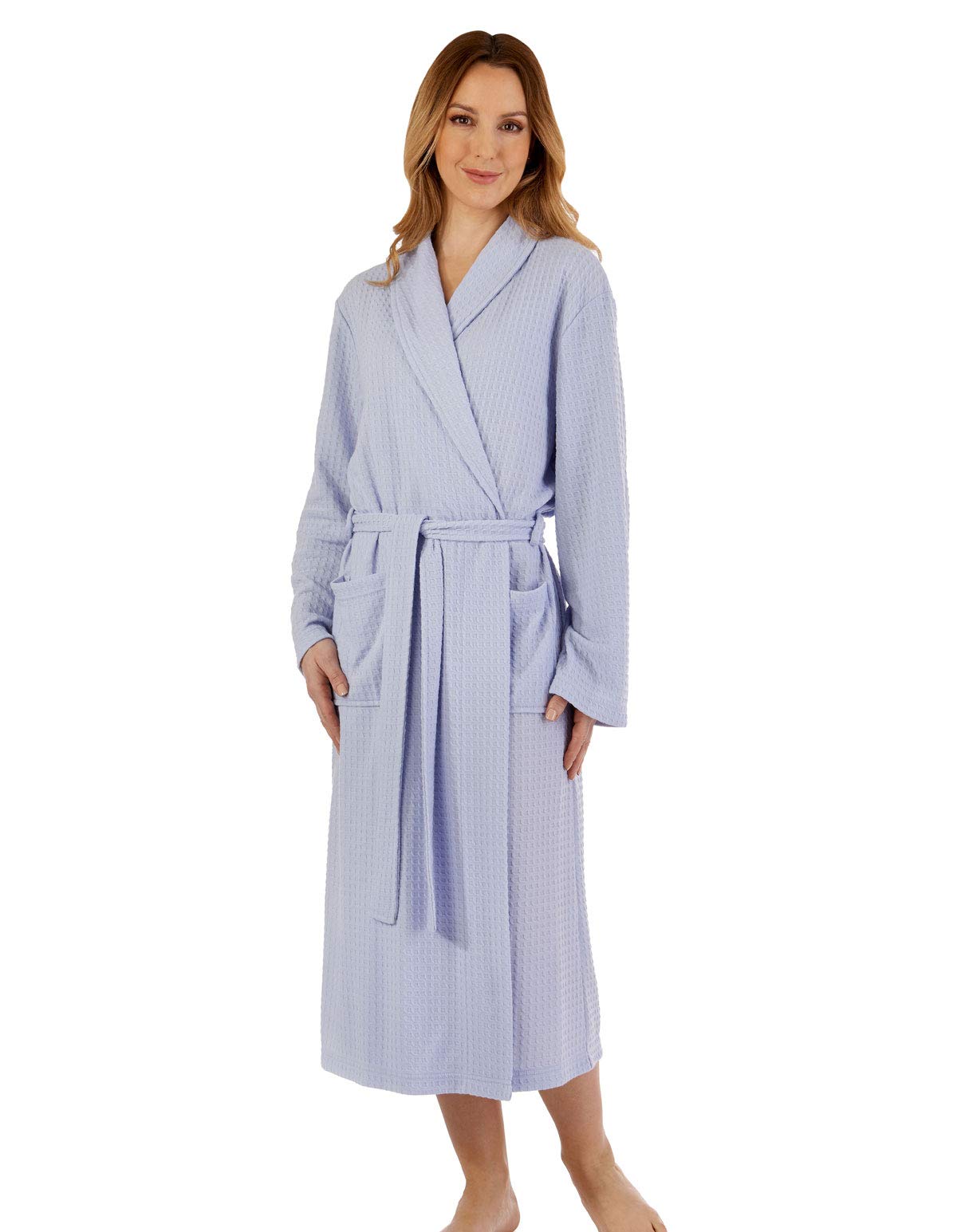 Slenderella HC3301 Women's Blue Robe Dressing Gown Large