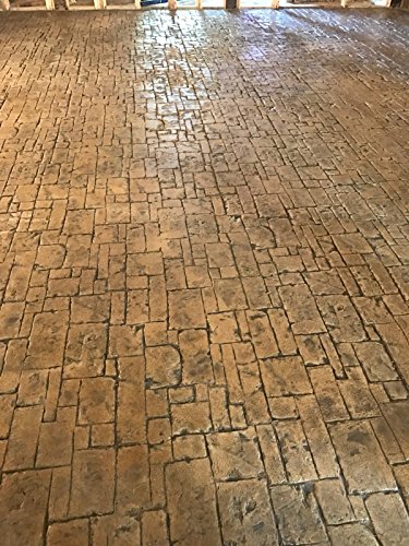Medievil Cobble Concrete Stamp Set By Walttools | Decorative Random Cobblestone Pattern, Sturdy Polyurethane Texturing Mats, Realistic Detail (8 Piece) #TOP6