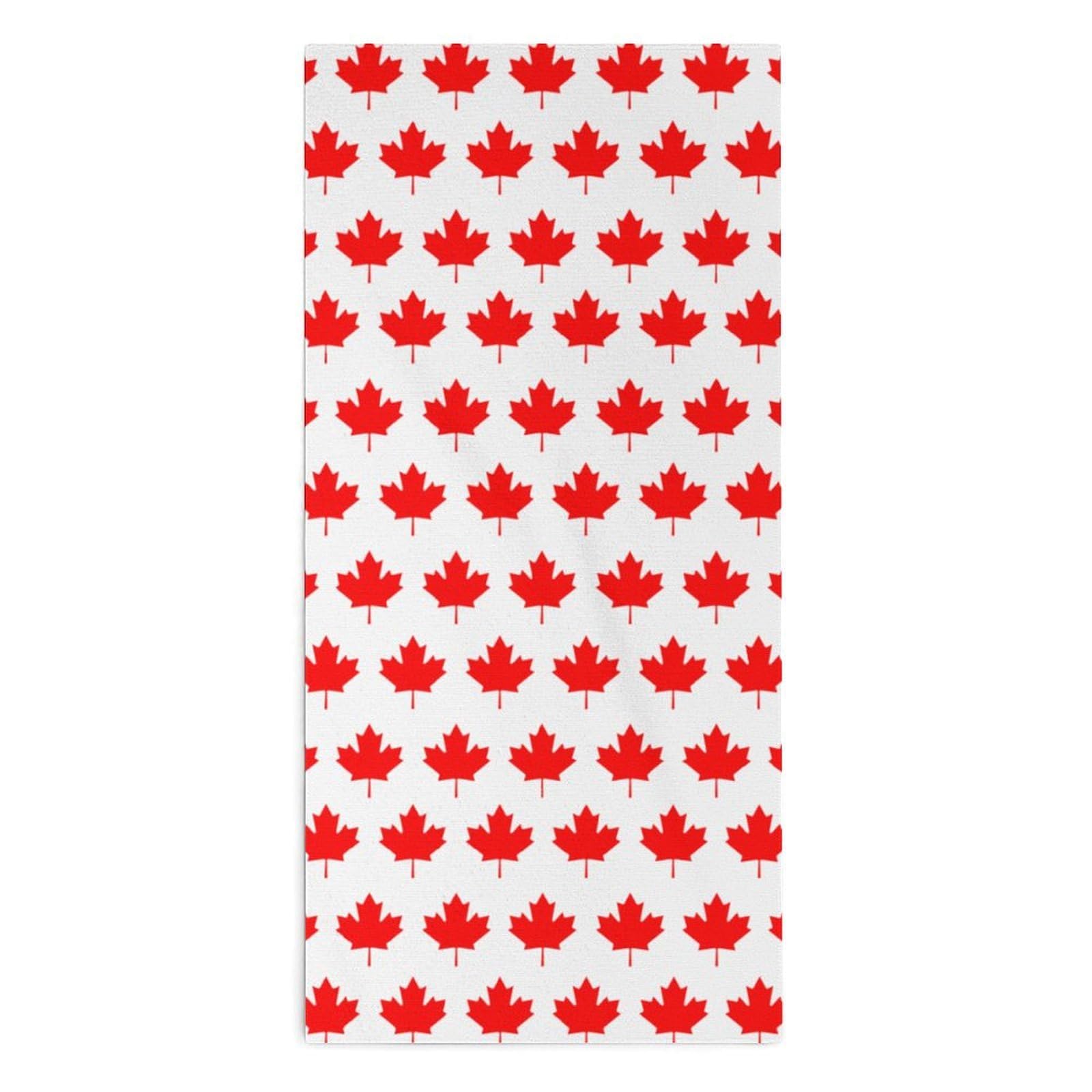 TXFBTRFSA Canada Flag Maple Hand Towels for Adult Face Towel Bath Beach Swim Accessories