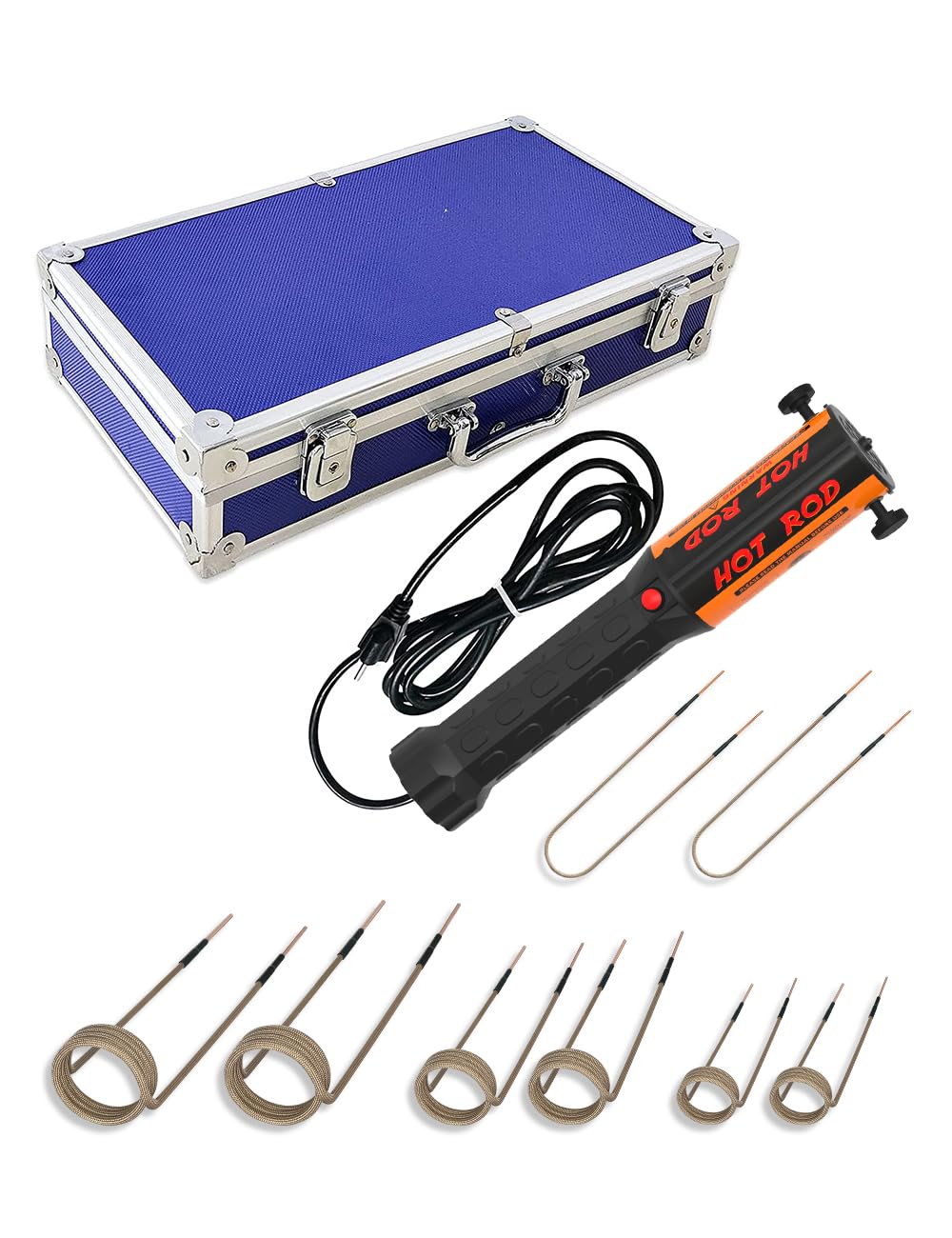 Solary Fireless Induction Heater Tool, 1000W Magnetic Induction Heater Kit with 8 Coils and Portable Storage Box, Handheld Bolt Removal Tool
