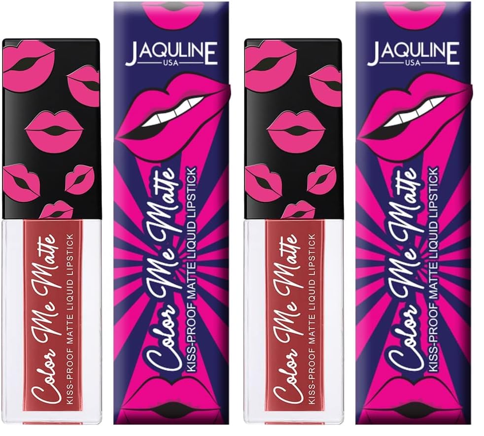 Image of Jaquline USA Color Me Matte Long Lasting liquid Lipstick enriched with vitamin E & tea tree oil (Espresso Brown-4.5 ml) (Pack of 2)