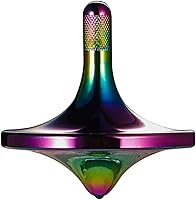 CHEETOP Stainless Steel Spinning Top Iridescent Medium 29mm - EDC Fidget Desk Toy Spins 6+ Minutes Perfect Balance