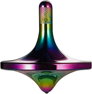 CHEETOP Stainless Steel Spinning Top Iridescent Medium 29mm - EDC Fidget Desk Toy Spins 6+ Minutes Perfect Balance