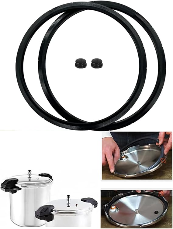 4x 09985 Pressure Canner Sealing Ring & Overpressure Plug Gasket Fits Presto 01745 01751 01755 01781 01782 01784