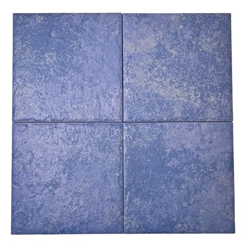 Cornflower Blue Textured Matte Square 6X6 Porcelain Floor And Wall Tile For Kitchen Backsplash, Swimming Pool Tile, Bathroom Wall, Accent Wall , Fireplace Surround (1 Piece) #TOP3