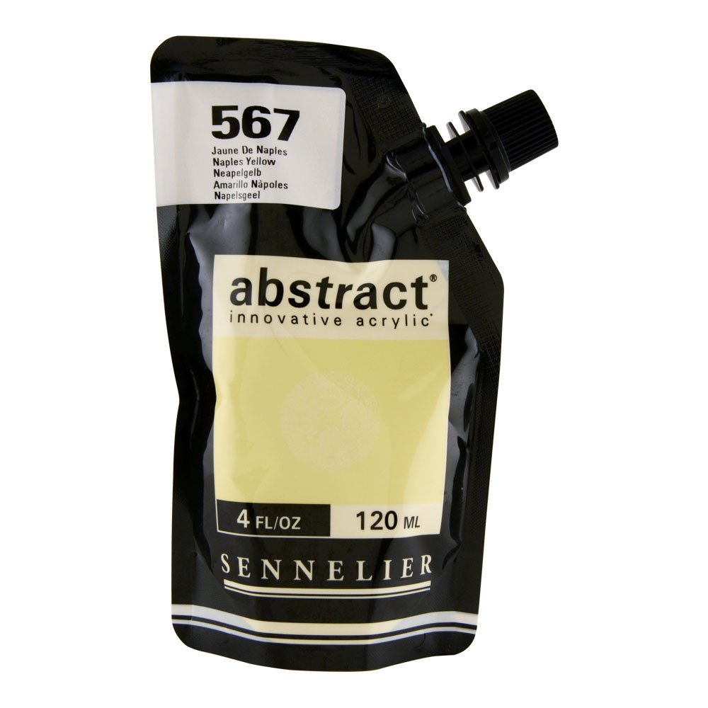Sennelier : Abstract Acrylic Paint : 120ml : Satin : Naples Yellow
