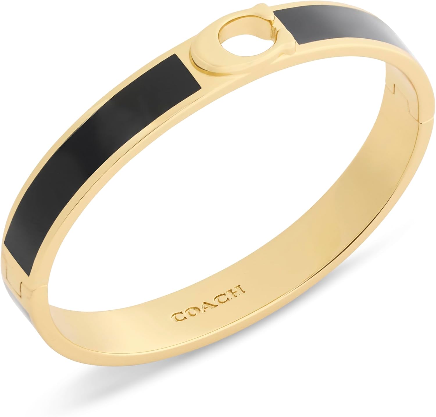 COACH Womens Jewelry Women's Signature C Enamel Bangle Bracelet