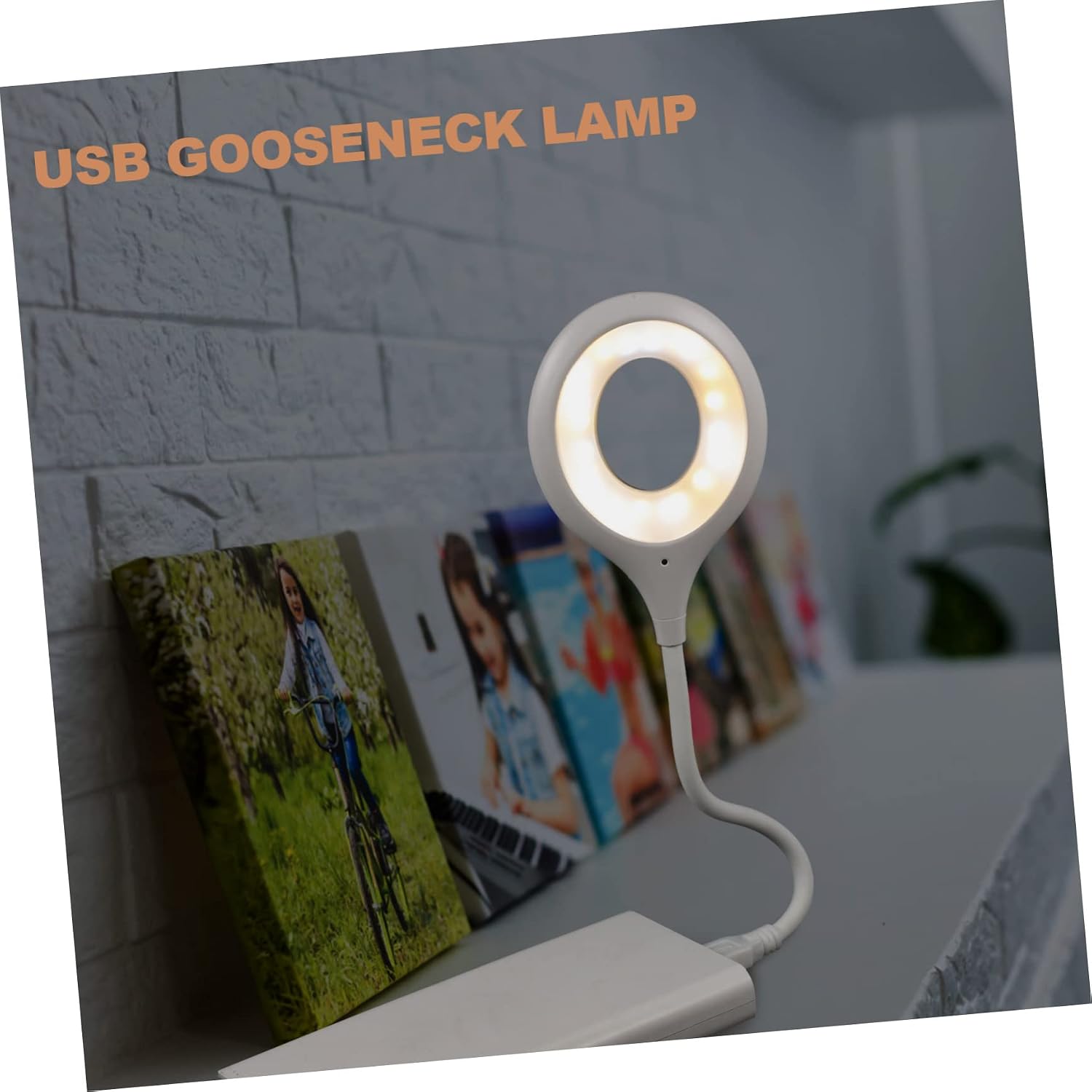 Voice Control USB Reading Lamp Flexible Gooseneck LED Light Dimmable Night Light for Comfortable Reading Portable Design for Home Office Bedside Use