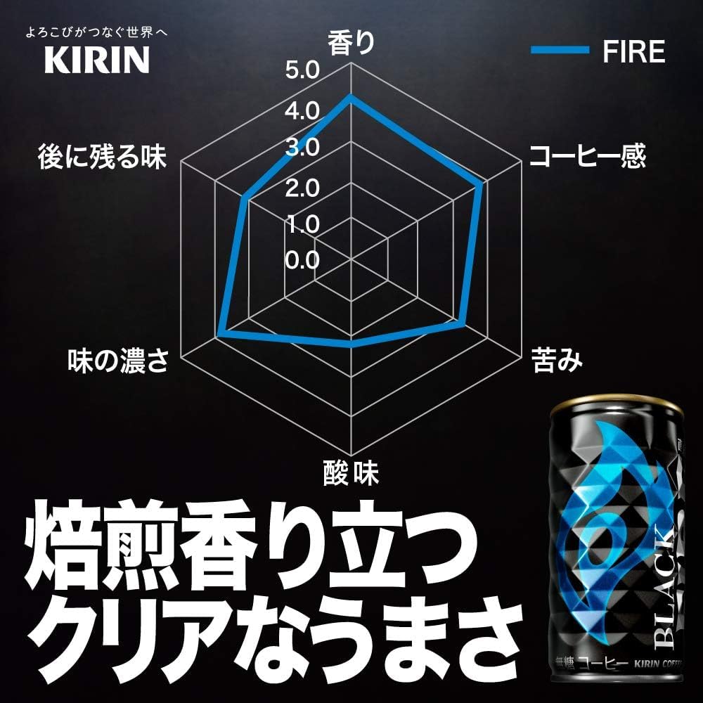 Amazon.co.jp: キリン キリン ファイア ブラック 185g 缶 ×30本 ( 1