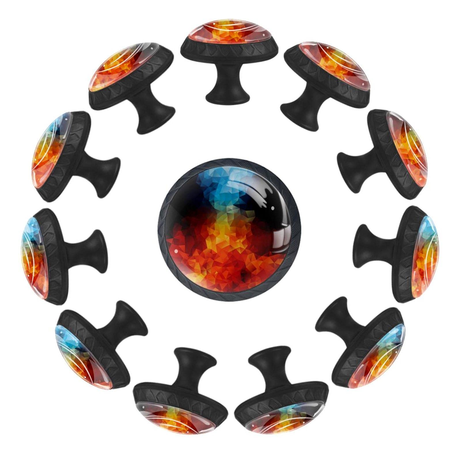 Boutons de meuble ronds Trangle Fire and Water pour décorer une crèche et salle de jeux