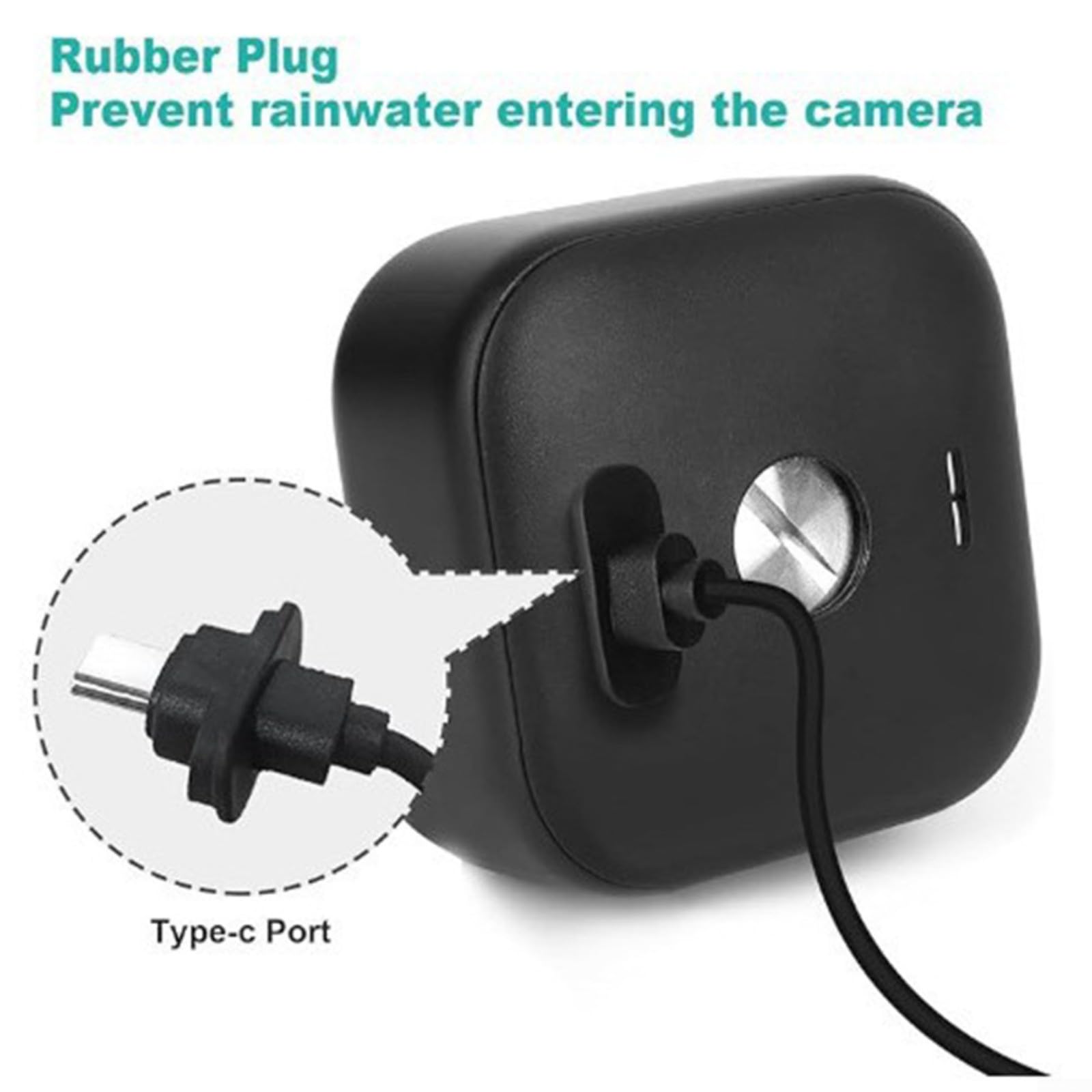 Pannello solare per Blink per fotocamera esterna, confezione da 4 pezzi, alimentatore di ricambio impermeabile IP65 da 4 W con cavo da 4 m e supporto a 360°, ricarica continua per Blink Outdoor 4