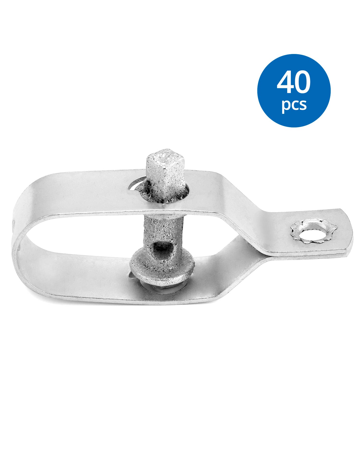 QWORK® 40 Stück Zaunspanner, 90MM für Zaun, Gartenarbeit, Maschendraht