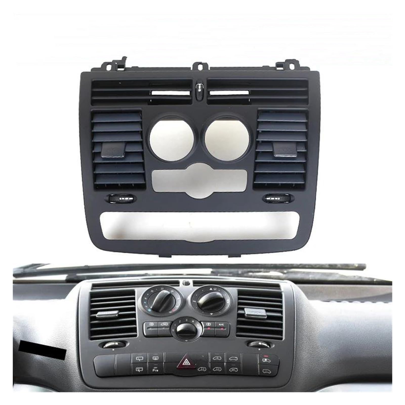 Salida Ventilación Aire A/C Para BENZ Para Vito Para Viano Para W636 W639 2004-2015 Salida Aire Acondicionado Para Coche Salida Ventilación Aire Para Salpicadero Central Coche Aire Acondicionado Salid