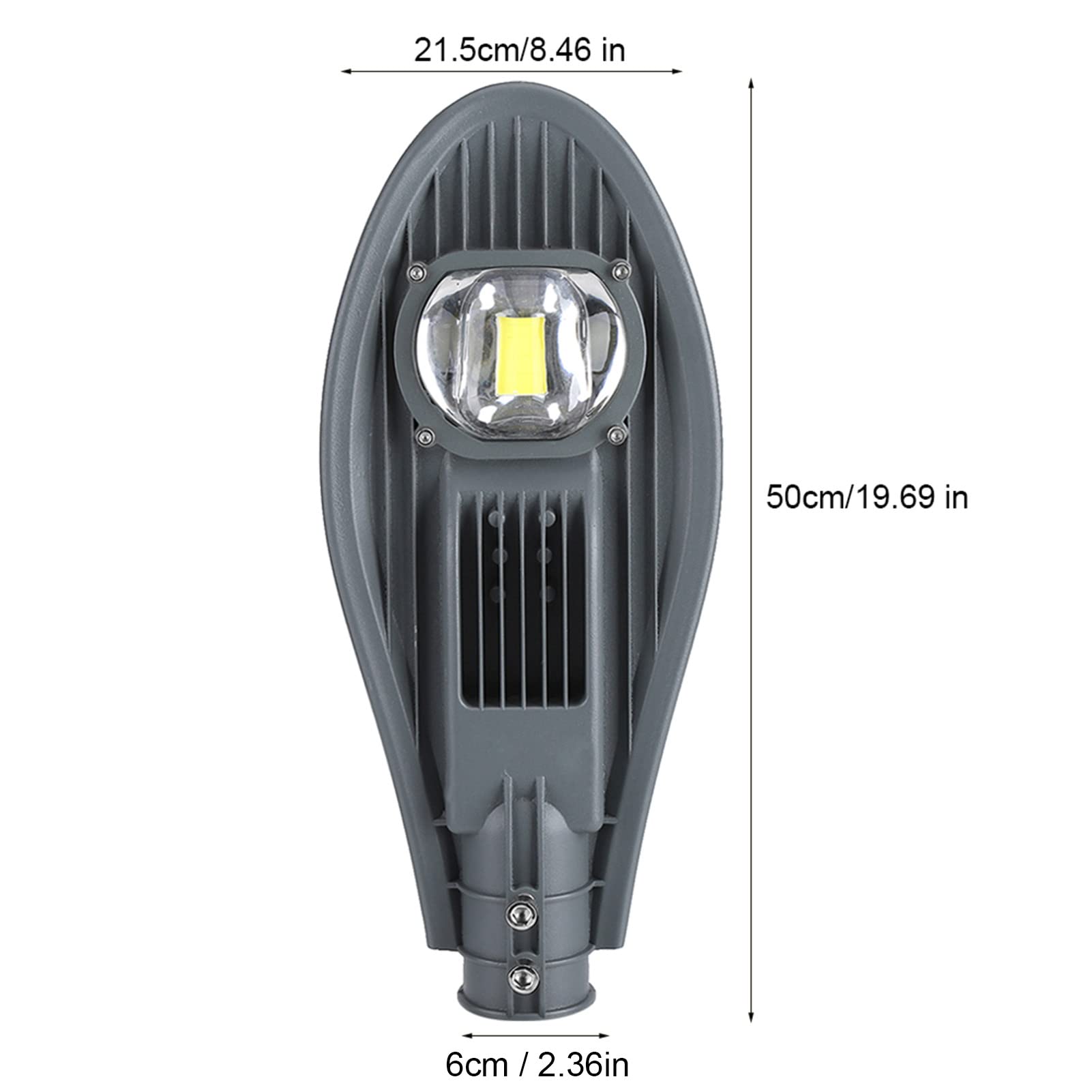 Lampione Stradale a LED Ad Alta luminosità, IP65 Impermeabile, Lunga Durata della Lampadina, Adatto per Illuminazione di Cortili, Strade, Parchi e Giardini con Eccellente (Bianco